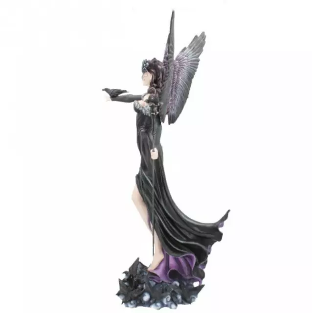 'Maeven' Raven Fairy Queen Figurine Nemesis Now Gothic XL Dark Angel Statue Gift 2