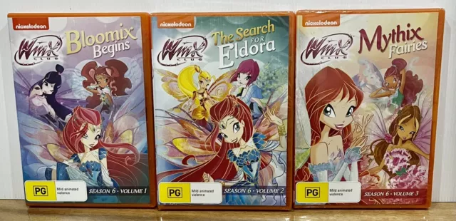 Winx Club Dvd Set Season Six Volume 1, 2, 3. -  Vol 1 & 2 NEW & SEALED. Reg 4.