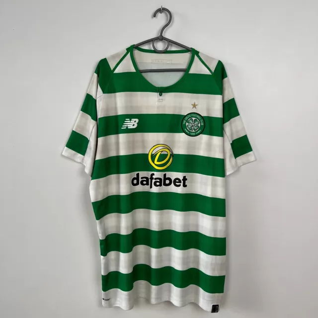 Celtic 2018 2019 Home Football Shirt Mens New Balance Jersey Size Xl