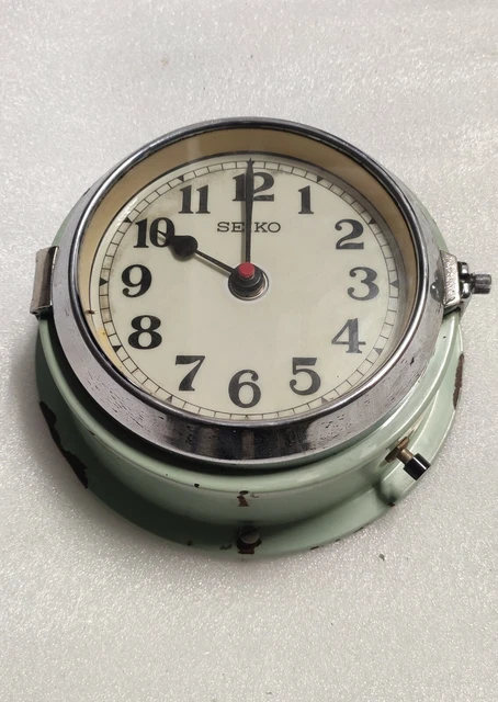 Vintage Navigation Maritim Industrielle Sklave Schiff Quarz Seiko Japan