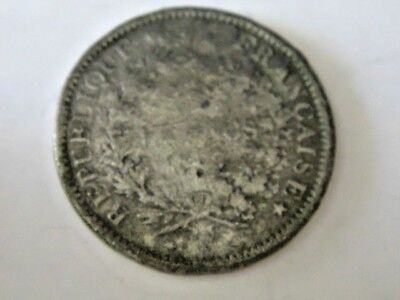 LOUIS-PHILIPPE PIECE HERCULE  5 FRANCS 1848 FRAPPE COPIE EN HAUT 