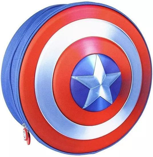 Zaino Asilo Capitan America Scudo Avengers Marvel 3D Scuola Materna