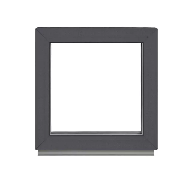 Fenster - 2 & 3 fach - 40x60 cm - Festverglasung außen Anthrazit - Premium