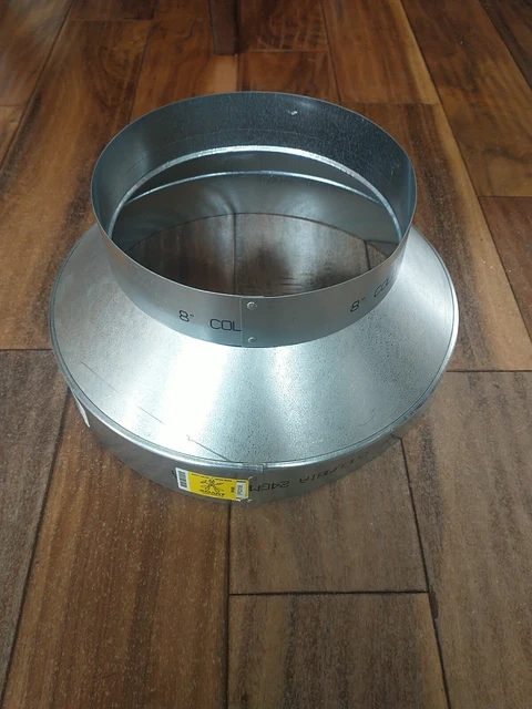12x8 Round Duct Reducer 12" to 8" Adapter
