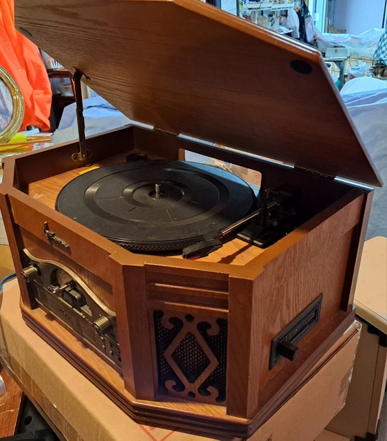 RETROLOOK EMERSON RADIO (FM/AM) CD / Vinyl Record/Cassette Player 75.