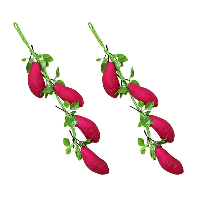 Bravo de pomme de terre suspendue artificielle 2pcs décoratifs décoratifs suspen
