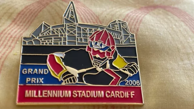 British Grand Prix--2006--Cardiff--Speedway Badge--Gold Metal-