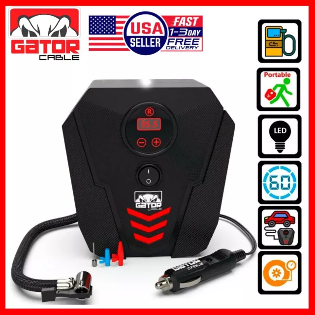 Car Air Tire Pump Inflator Compressor Digital Electric Auto Portable 150PSI 12V