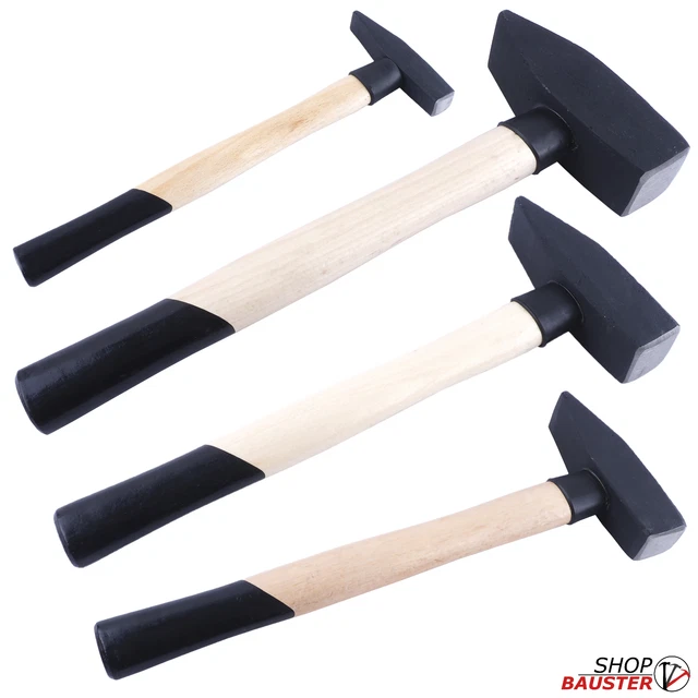 Marteau marteau de serrurier masse manche en bois 0,1-2,0 kg marteaux forgés