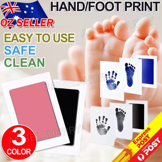 Newborn Footprint Handprint Safe Inkless Gift Foot Hand Print Wipe Kit Gift NEW