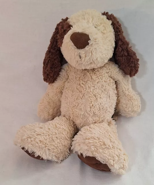 Jellycat London Bashful Bown & Cream Puppy Dog Plush Medium 12" Stuffed Animal