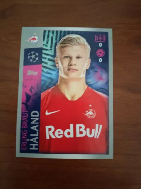 Rara Topps Champions League 2019 20 2020 Figurina Haaland Rookie N. 419