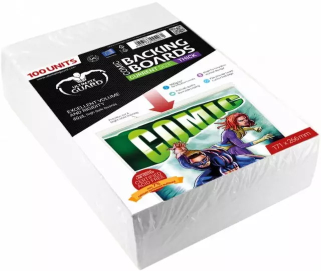Comic Backing Boards, 100-Pieces