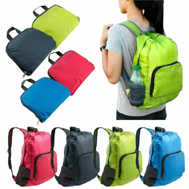 Rucksack Backpack Small 20L Folding Waterproof Light Bag Camping Hiking Walking