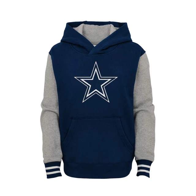 Felpa con cappuccio Dallas Cowboys NFL (taglia 7Y) Cappuccio con logo primario per bambini - Nuova
