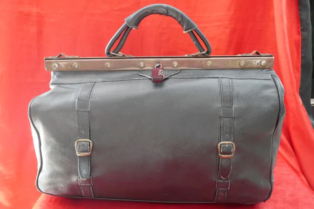 Arzttasche, Arztkoffer, Doktortasche, Reisetasche, Ledertasche, Hebammentasche