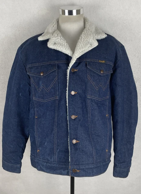 MEN'S XL WRANGLER Denim Sherpa Lined Jean Jacket RN 15101 $ - PicClick MEN'S XL WRANGLER Denim Sherpa Lined Jean Jacket RN 15101 $ - PicClick