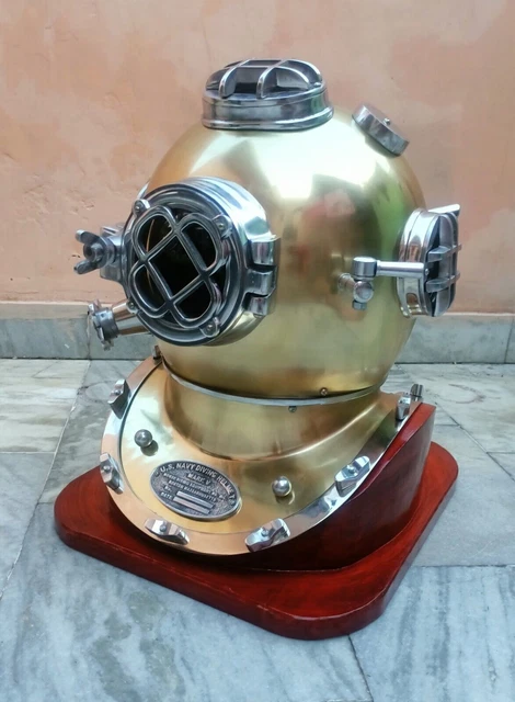CASQUE DE PLONGÉE sous-marine Mark V de l'US Navy, casque marin Vintage