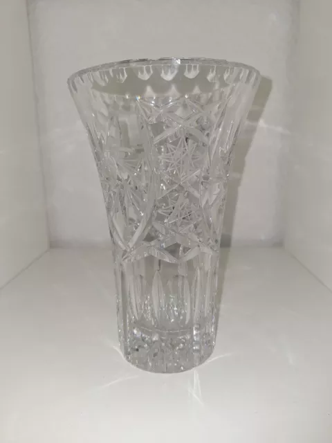 Vase Kristallglas  Schleuderstern 18cm