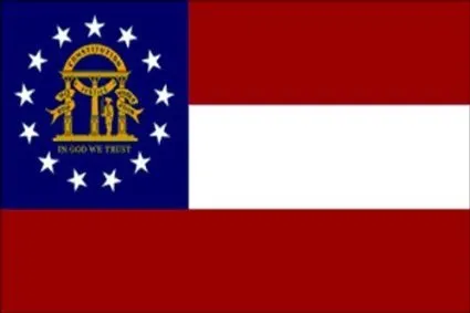 Aufkleber / Autoaufkleber Georgia GA State Flag - US5882D