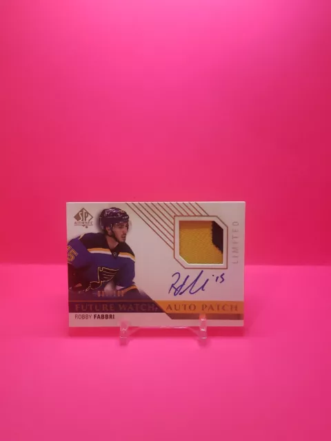 🥵🔥 2015 Sp Authentic Limited Future Watch Patch Auto Robby Fabbri 95/100 🔥🥵