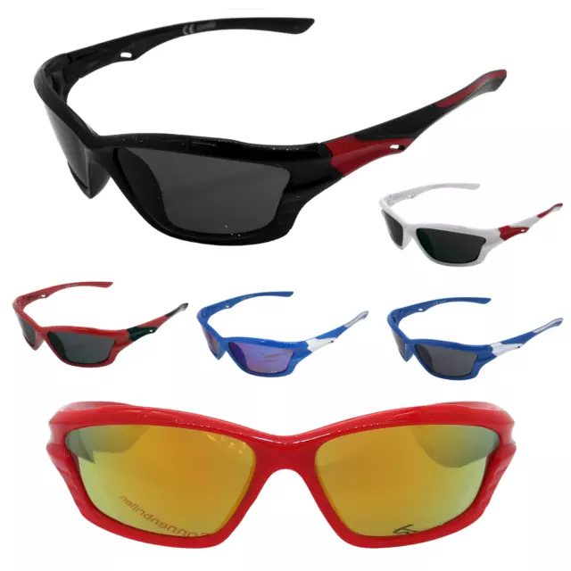 Kinder Sonnenbrille Radbrille Fahrrad Brille Sport Markenbrille Rennec RKS5 Etui