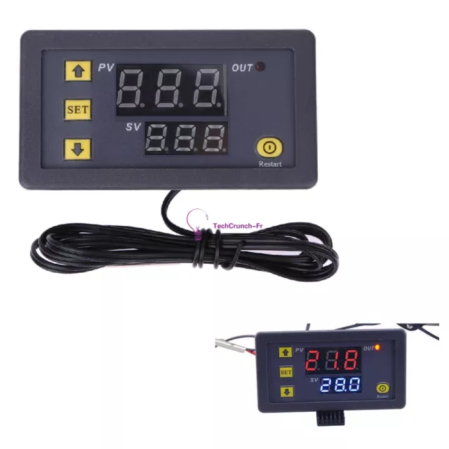 W3230 LCD 12V Digital Thermostat Temperature Controller Meter Regulator 20A