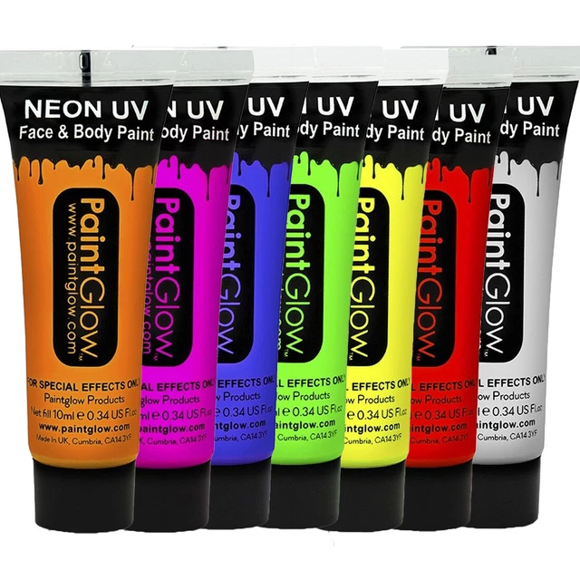 UV Trucco Corpo Vernice Luce Nera Trucco Gesichtsfarbe 10 ML Neon Bodypaint