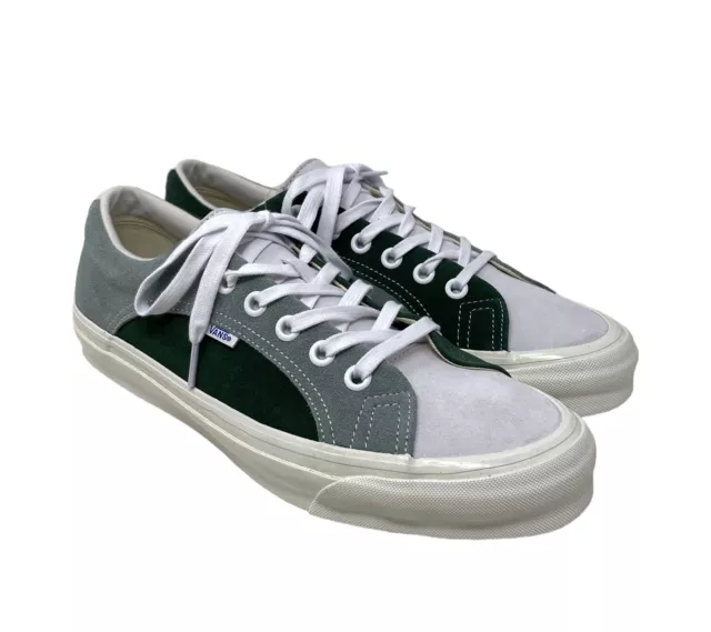 VANS Vault OG Lampin LX Shoes Low Green White Suede Sneakers For Men VN0A7Q4USR7 2