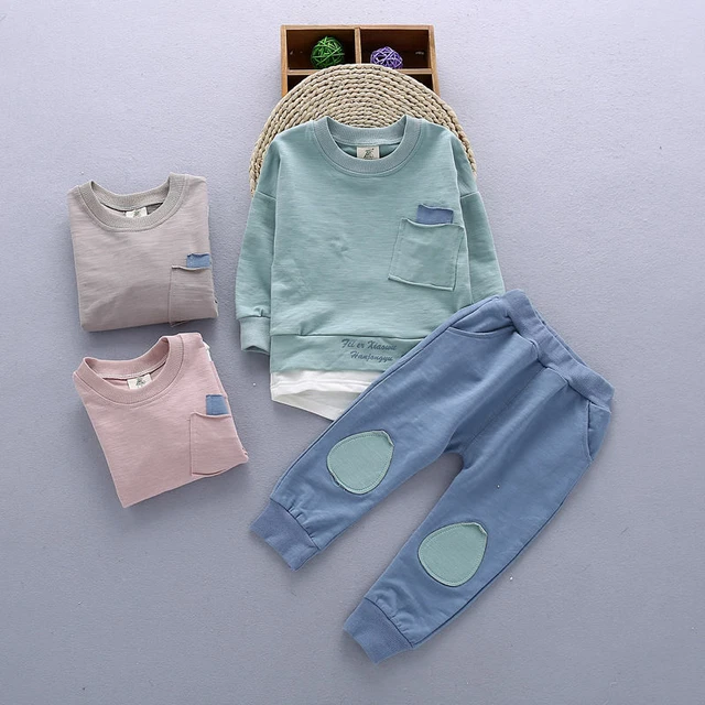 Top vestiti bambini bambini bambini bambini bambine + pantaloni 2 pezzi abiti set tuta Regno Unito