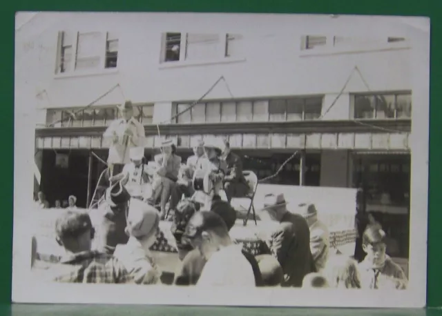 Old 1947 Maritime Cordova Alaska 4Th July Town Parade Flag Costumes Floats Photo