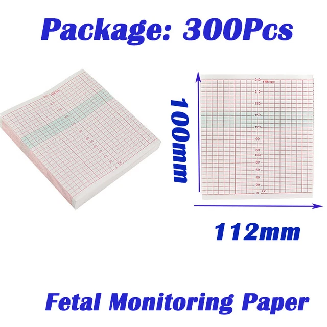300Pcs PRINTER PAPER FOR CONTEC Fetal Monitors Maternal Monitors Thermal Record