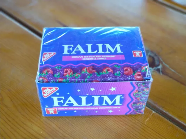 Falim Sugar Free Turkish Chewing Gum 100 Pcs Sugarless Mastic Plain 5x20  Gum 