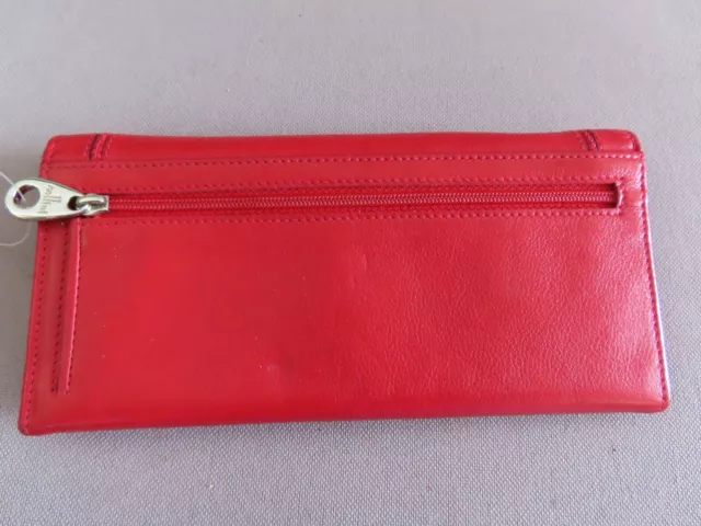 Cellini ladies long wallet red envelope style Red genuine leather wallet unused 2