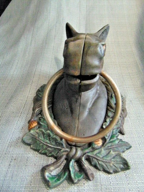 Cast Iron Painted Horse Head Towel Ring Holder Hitching Post Western Barn Wreath 3