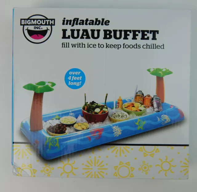 Luau Inflatable Buffet Salad Bar Ice Chest Beer Food Cooler Party 54" Long