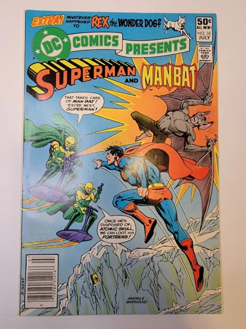 DC Comics Presents #35 VF/NM Superman, Manbat, The Atomic Skull 1981 High Grade