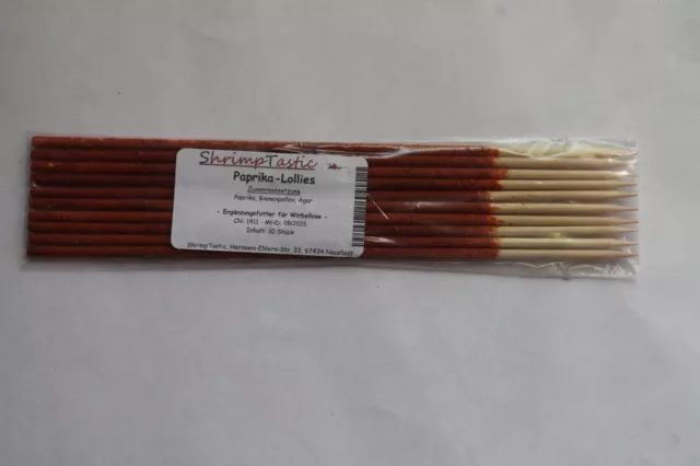 Lecca-lecca gamberetti ST, gamberetti, foraggio, peperoni, 10 pezzi, 0,40 euro/unità