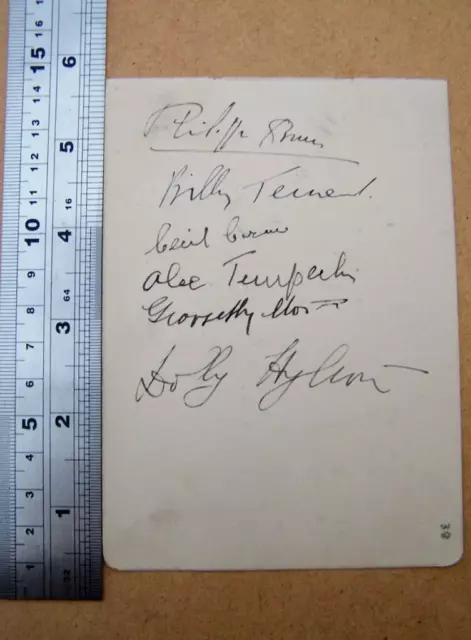 Billy Ternet  Alec Templeton  Jack Hylton Orchestra    Autograph  ( file SB2)