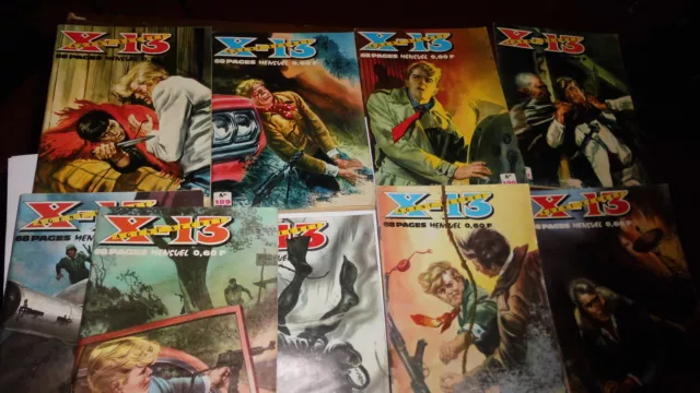 lot de 9  agent secret X-13  bon etat ,191,201,209,187,189, 190,207,208