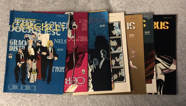 CEREBUS LOT OF 8 COMIC BOOKS ARRDVARK/VANAHEIM -Dave Sims