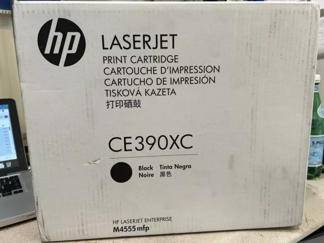 Genuine HP CE390XC Black Toner Cartridge HP LaserJet M4555 MFP, M602, 603 New