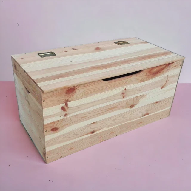Cassapanca In Legno Di Pino Massello Stile Antico, Restaurata A Mano, Cm 105x37x37, Gambe Da Montare, Uso Come Baule O Tavolino