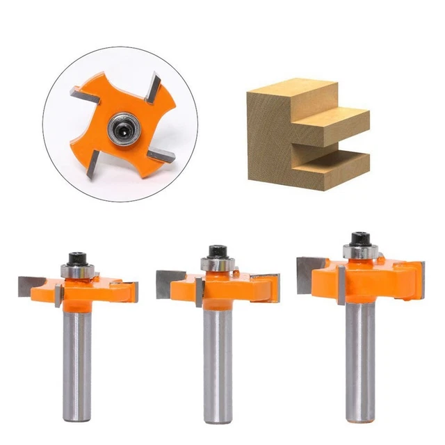 Bit de routeur pratique avec roulement pour bois industriel pour travail du bois