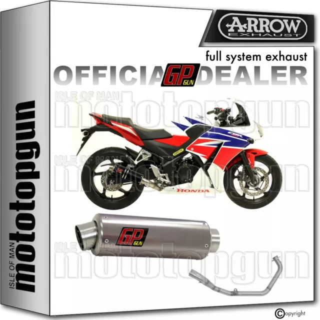 Arrow Silencer Complete Hom Gp2 Gp 2 Gpgun Black Honda Cb 300 R 2017 17