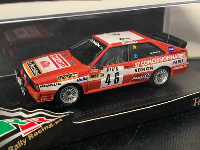 Miniature Audi Quattro Muleto - Gris - Échelle 1/43 - Trofeu - Métal