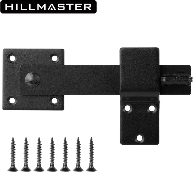 HILLMASTER Sturdy 6" Farm Flip Fence Gate Latch, Barn Door Lock Flip Latch Hardw
