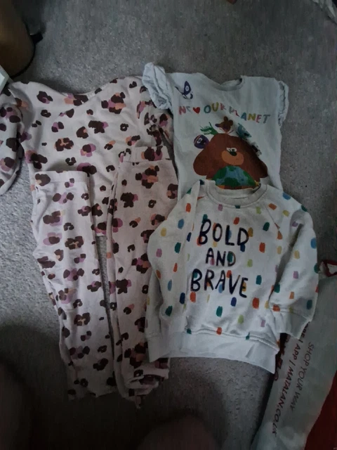 Girls Clothes Bundle Jumpers Top Trousers Joggers 3 - 4 years