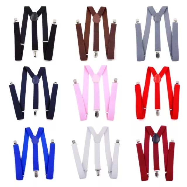 3 Clip-On Adult Suspenders for Shirt Men Woman Suspender Support for Jeans