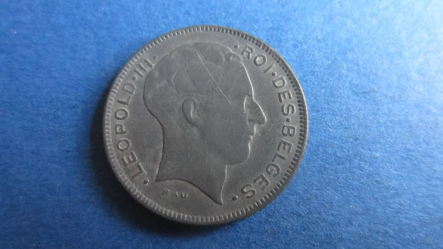 Belgique 5 Francs 1941 Leopold Zinc En Ttb / Sup